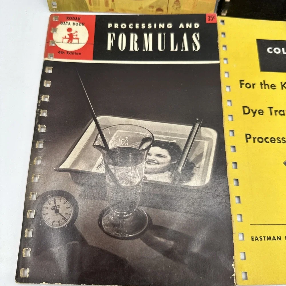 Kodak Photography Data Books. Lot Of 4 Paperback Books. 1949-1956